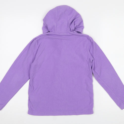Mountain Warehouse Girls Purple Fleece 1/4 Zip Hoodie 9-10 Years