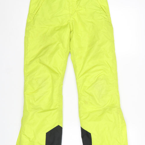 Crane Boys Yellow 9-10 Years Waterproof Insulated Snow Pants