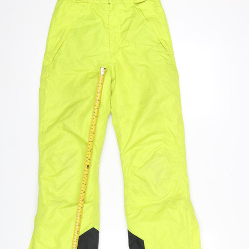 Crane Boys Yellow 9-10 Years Waterproof Insulated Snow Pants