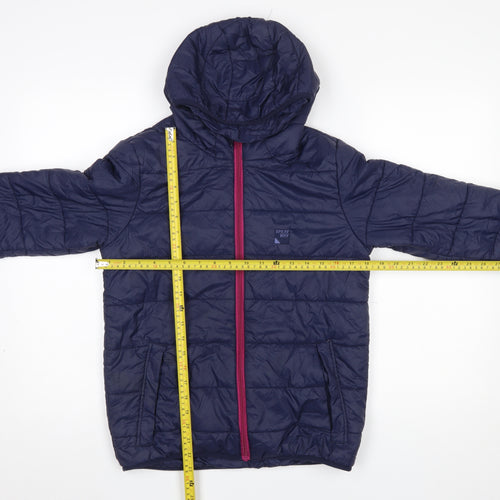Sprayway Boys Blue Hooded Puffer Jacket 12-13 Years Lightweight Insulated