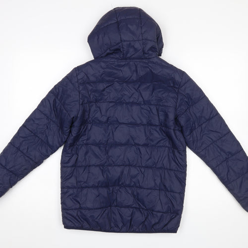 Sprayway Boys Blue Hooded Puffer Jacket 12-13 Years Lightweight Insulated