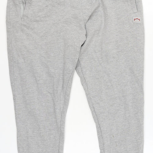 883 Police Mens Grey Marl Jogger Sweatpants M Comfy Cotton Blend