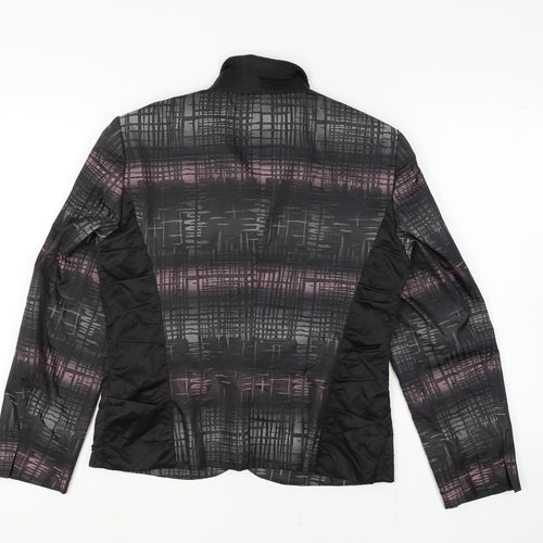 Gerry Weber Women's Grey Geometric Blazer Jacket Size 14