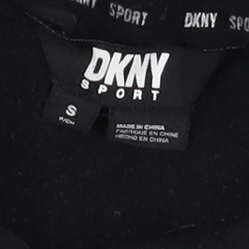 DKNY Sport Boys Black Pullover Hoodie S Cotton Blend Casual