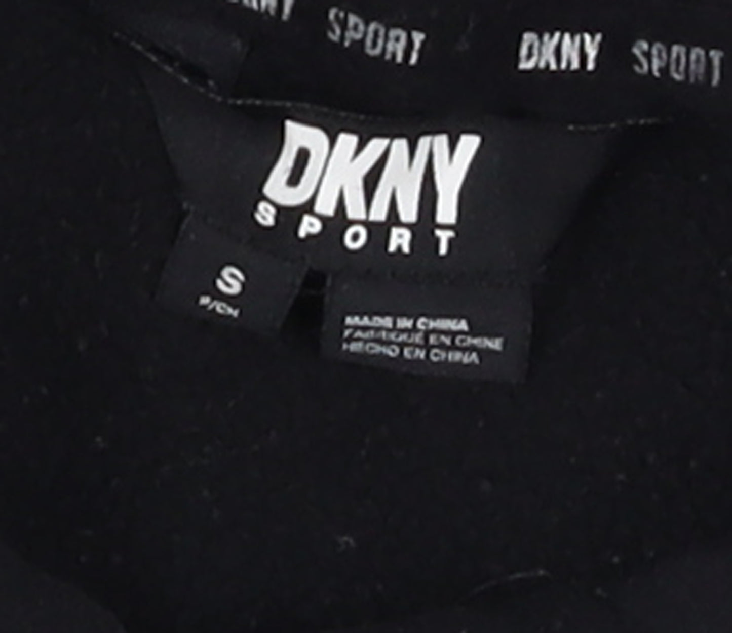 DKNY Sport Boys Black Pullover Hoodie S Cotton Blend Casual