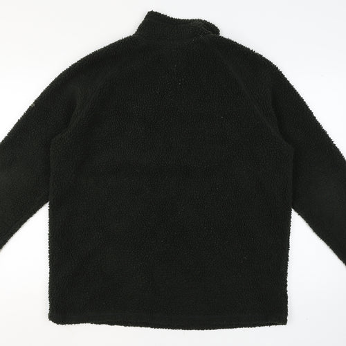 il Lago Basic Men's Black 2XL Fleece 1/4 Zip Pullover Jumper