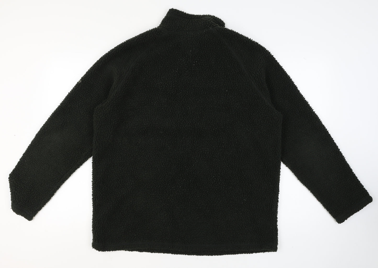 il Lago Basic Men's Black 2XL Fleece 1/4 Zip Pullover Jumper
