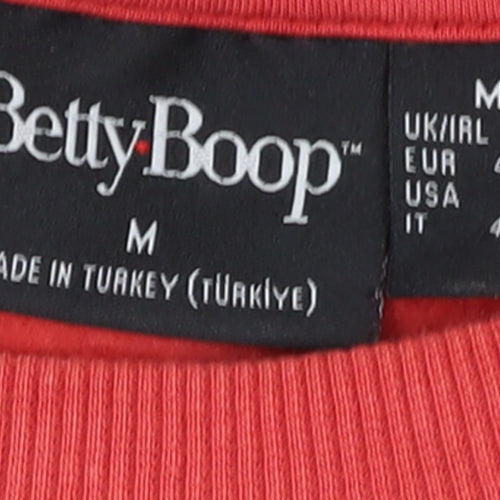 Primark Betty Boop Red Women's M Crew Neck Pullover Jumper