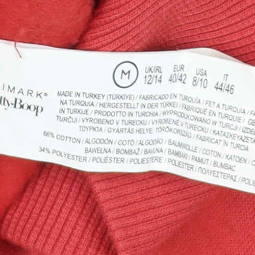 Primark Betty Boop Red Women's M Crew Neck Pullover Jumper