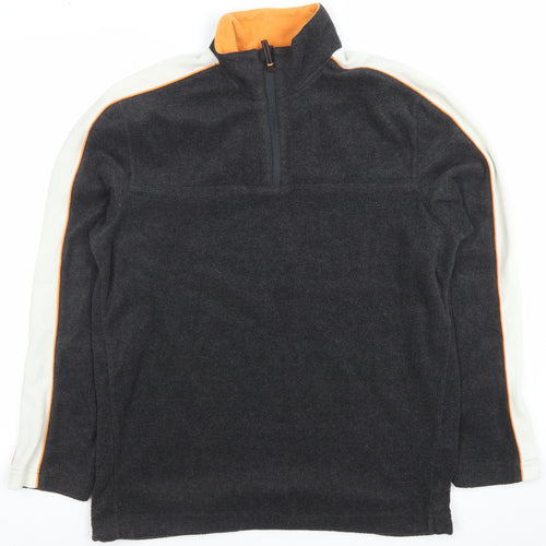 Active Sports Men's Black Fleece Half Zip Sweatshirt Size M