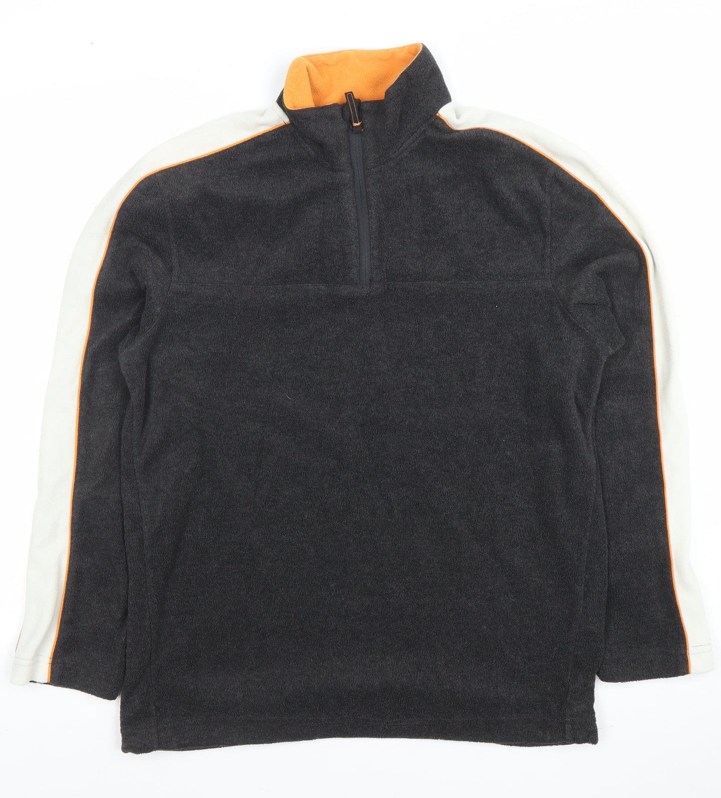 Active Sports Men's Black Fleece Half Zip Sweatshirt Size M