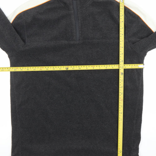 Active Sports Men's Black Fleece Half Zip Sweatshirt Size M
