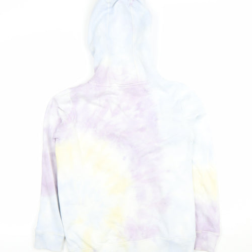 Next Girls Multicoloured Full Zip Hoodie 11 Years Tie Dye Cotton Blend