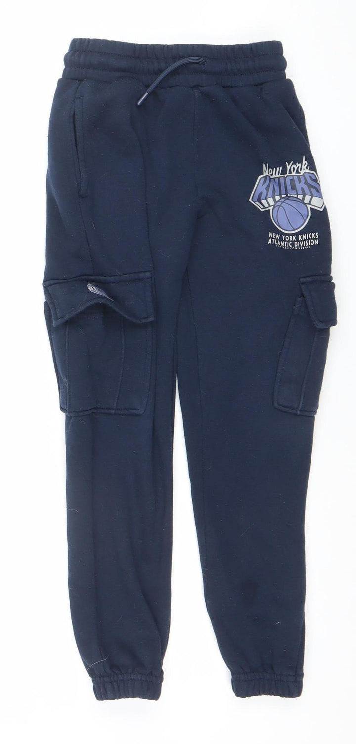NBA Boys Blue 8-9 Years Jogger Sweatpants Fleece Activewear Trousers