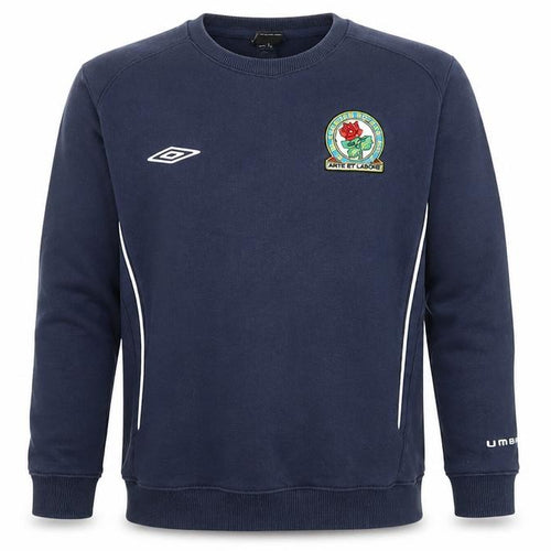 Umbro Boys Navy Blue Sweatshirt 14 Years Pullover Cotton Blend Football Top
