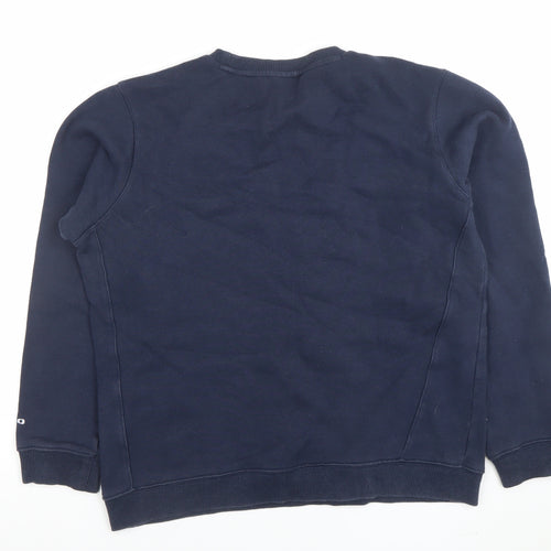 Umbro Boys Navy Blue Sweatshirt 14 Years Pullover Cotton Blend Football Top