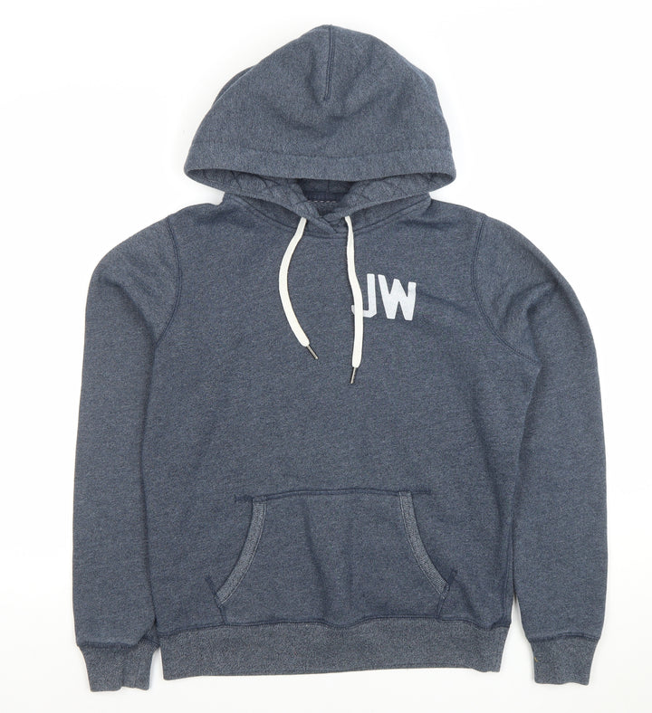 Jack Wills Women Blue Pullover Hoodie Size M Embroidered Logo