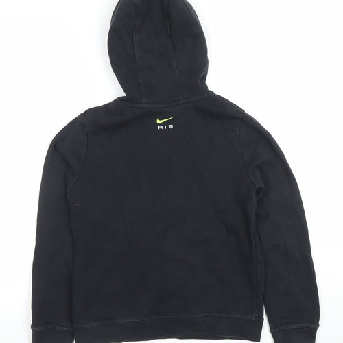 Nike Boys Black Air Pullover Hoodie M Cotton Blend Long Sleeve