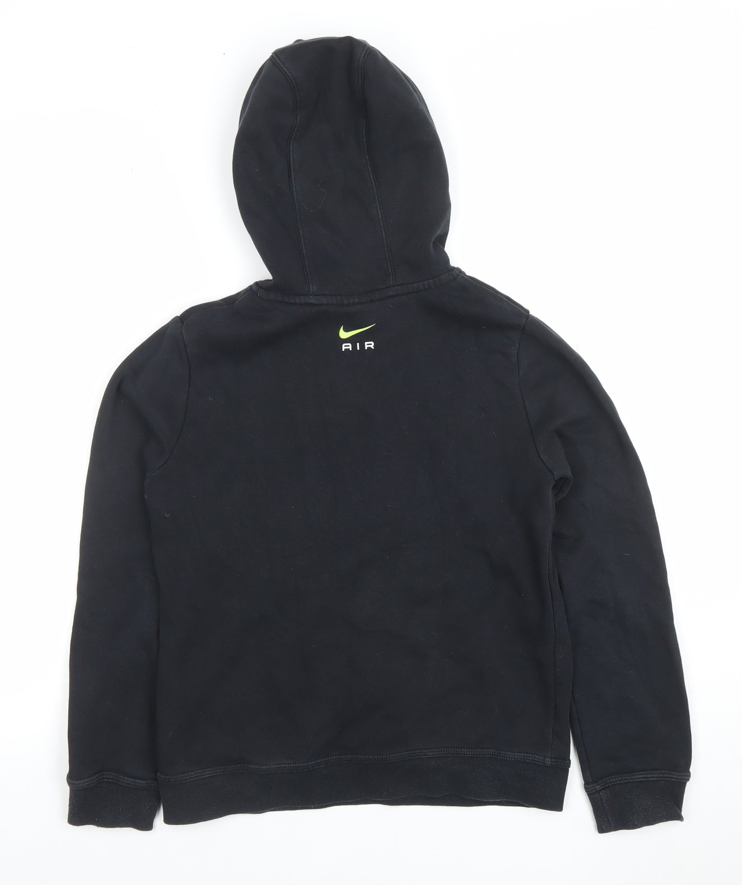 Nike Boys Black Air Pullover Hoodie M Cotton Blend Long Sleeve