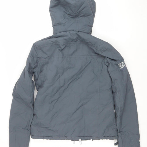 Superdry Men's Grey Small Hooded Puffer Jacket Windcheater
