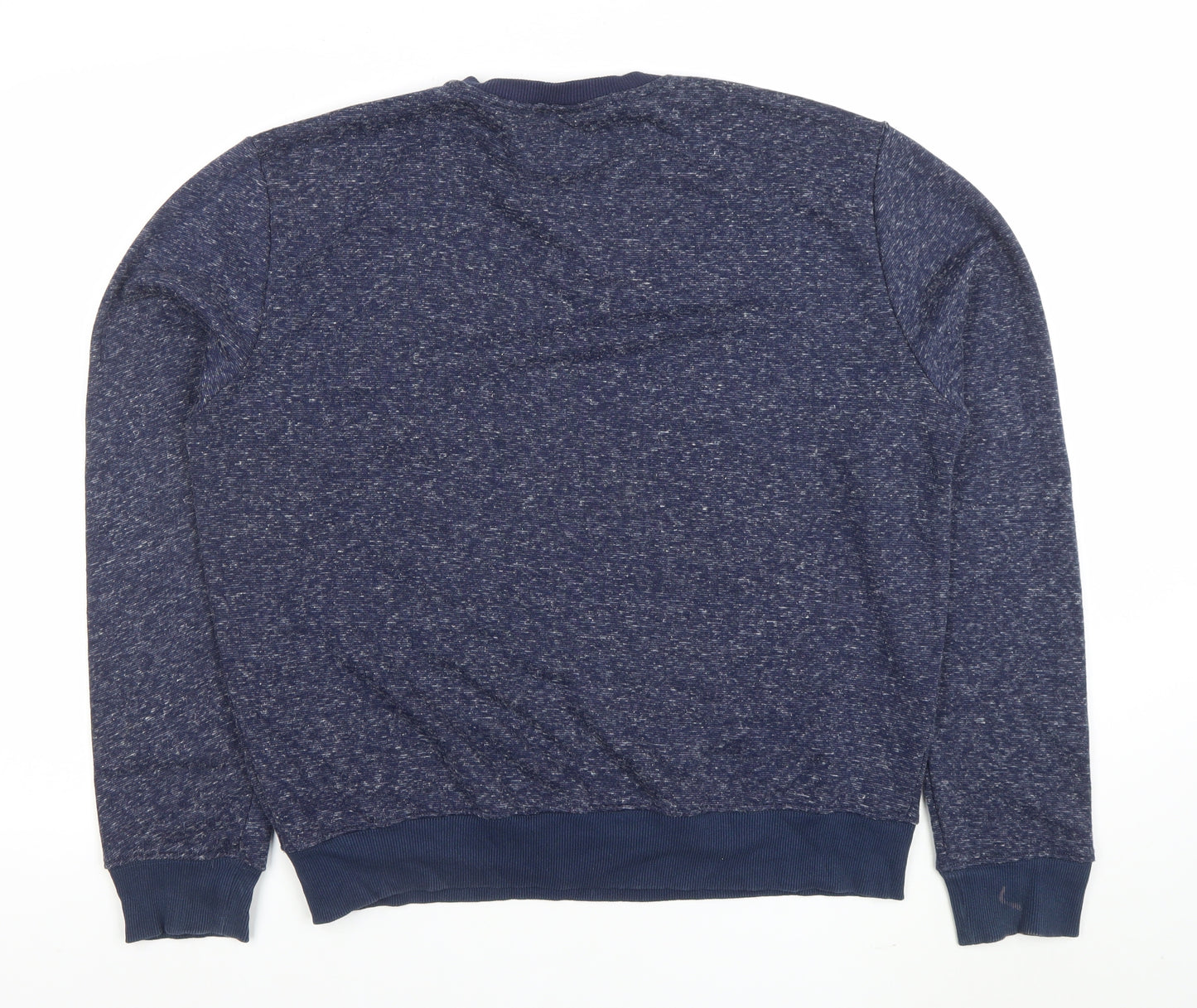 Superman Men's Blue XL Pullover Sweatshirt Crew Neck Logo Embroidered