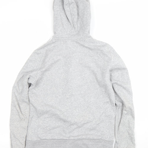Adidas Women's Grey Full Zip Hoodie Size 12-14 Cotton Blend