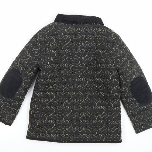 Batman Boys Black Quilted Mid-Length Jacket 6 Years
