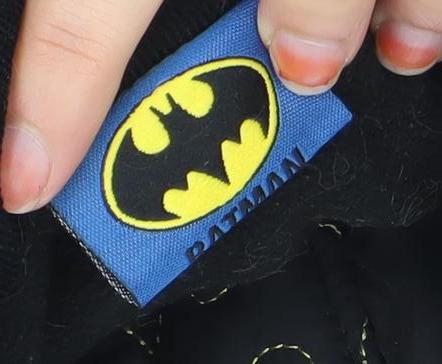 Batman Boys Black Quilted Mid-Length Jacket 6 Years