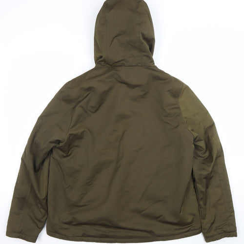 Primark Women’s Green Hooded Faux Fur Lined Parka Jacket M