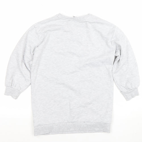 Harry Potter Girls Grey Hogwarts Pullover Sweatshirt 7-8 Years