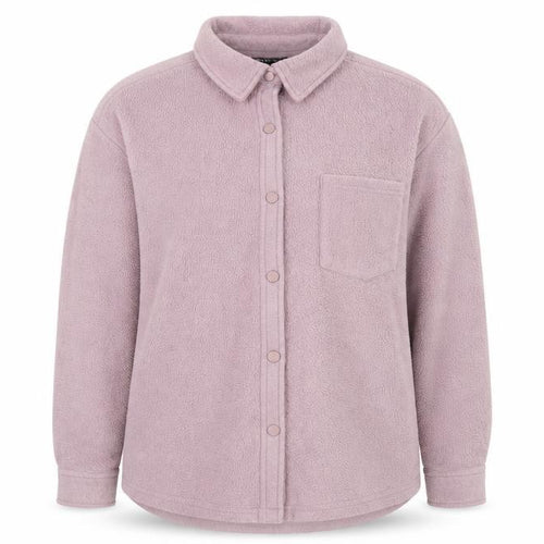 ASOS Design Women Pink Fleece Button Jacket Size 12 Relaxed Fit