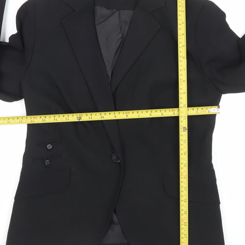Bay Women's Black Size 12 Tailored Single-Breasted Blazer