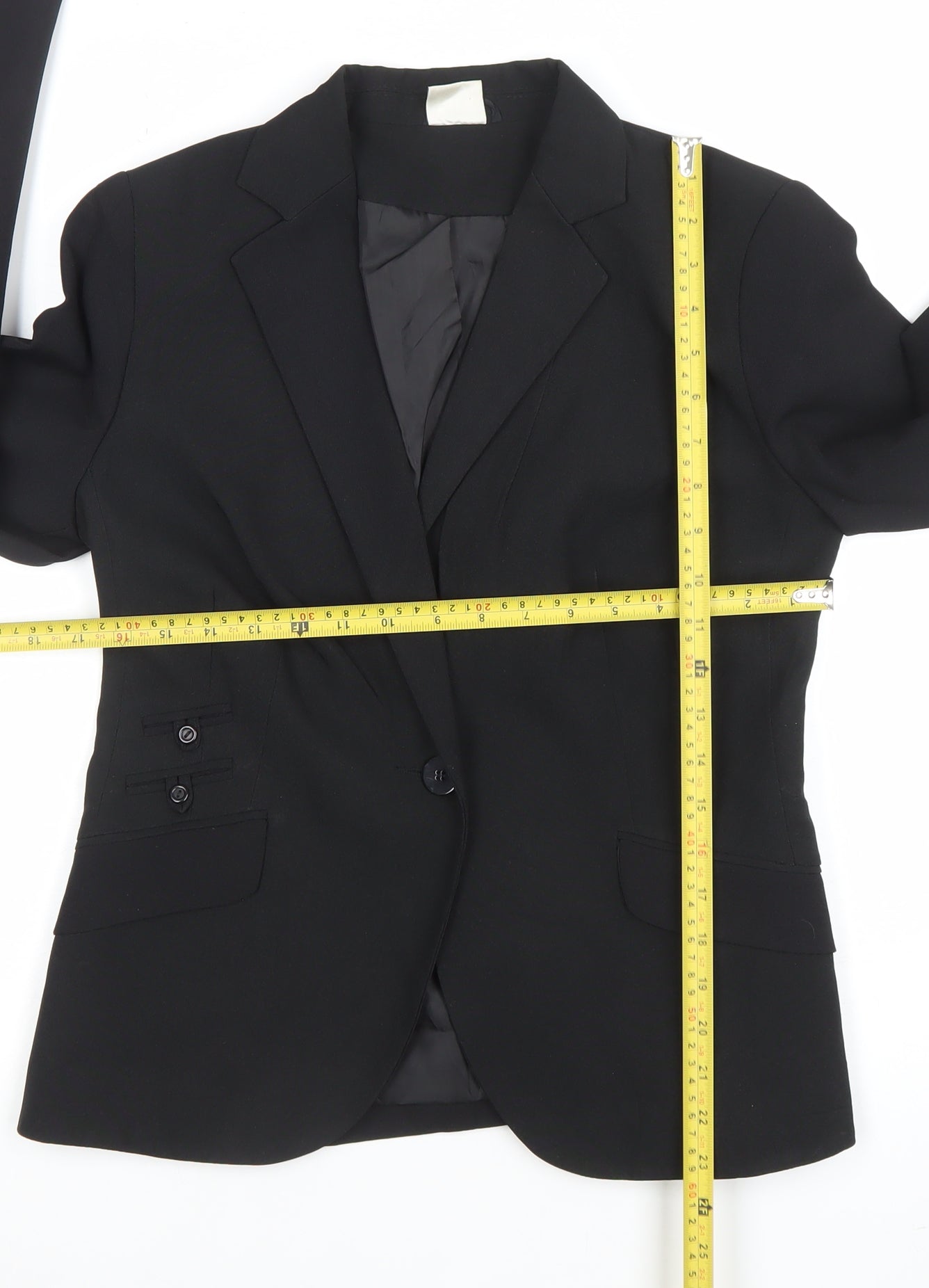 Bay Women's Black Size 12 Tailored Single-Breasted Blazer