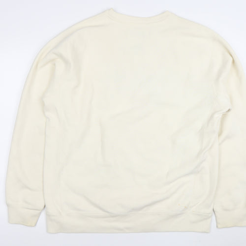 Honest Skateboards Mens Ivory XL Pullover Sweatshirt Graphic Logo