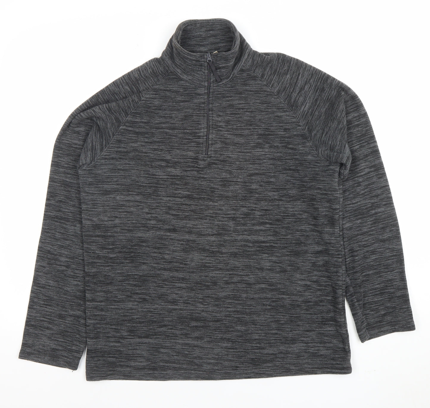 Mountain Warehouse Men's Grey Half Zip Fleece Pullover Sweatshirt Size S