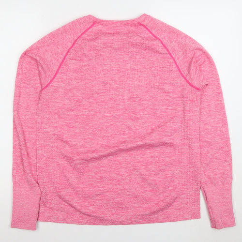 Dunnes Stores Women's Bright Pink XL Long Sleeve Athletic Top