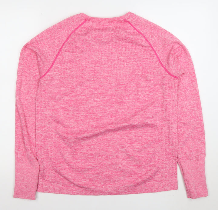 Dunnes Stores Women's Bright Pink XL Long Sleeve Athletic Top