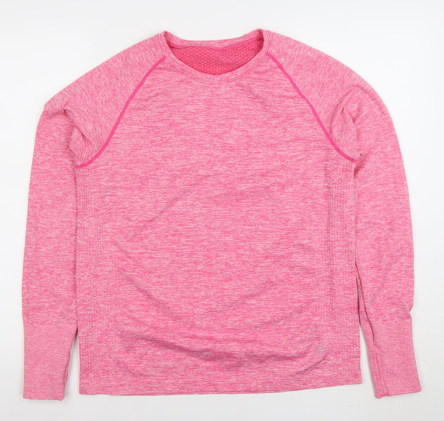Dunnes Stores Women's Bright Pink XL Long Sleeve Athletic Top