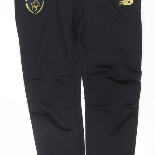 New Balance Boys Black XL Track Pants Football Training Tapered Fit