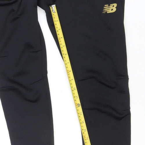 New Balance Boys Black XL Track Pants Football Training Tapered Fit