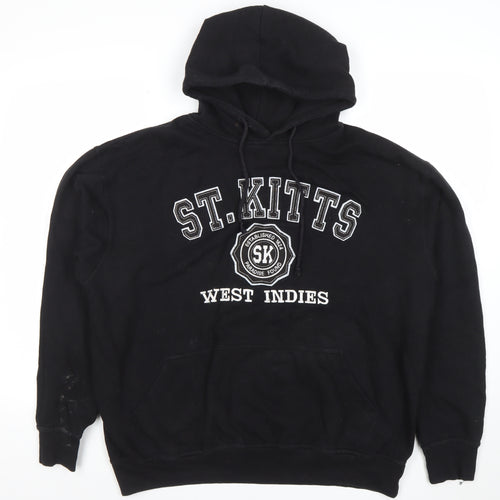 Old Dock Apparel Men’s Black XL Hooded Pullover St. Kitts Sweatshirt