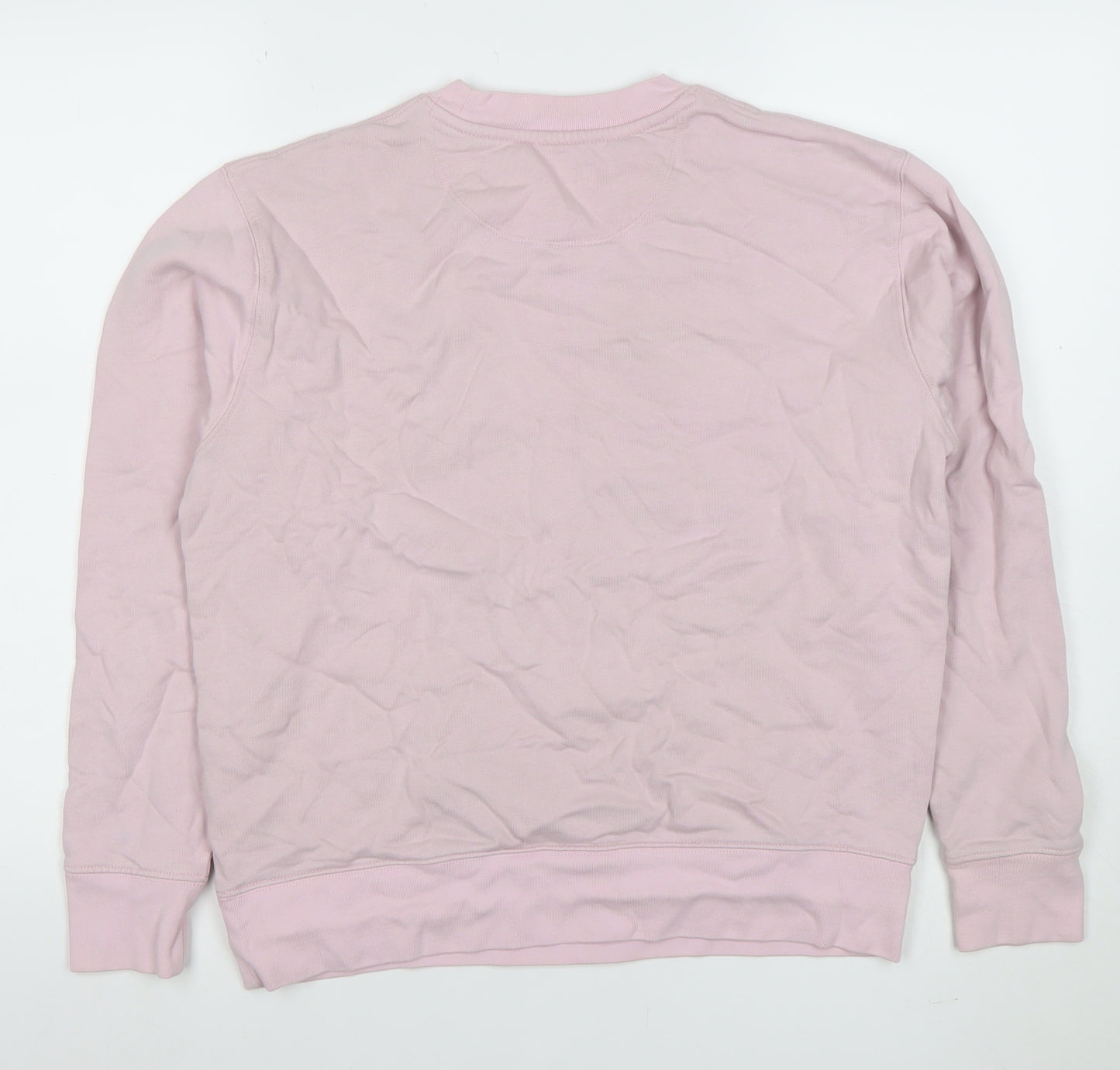 Armedangels Women Pink Cotton Graphic Pullover Sweatshirt Size S