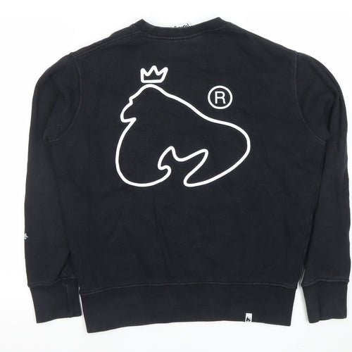 Money Mens Black Small Crew Neck Logo Sweatshirt