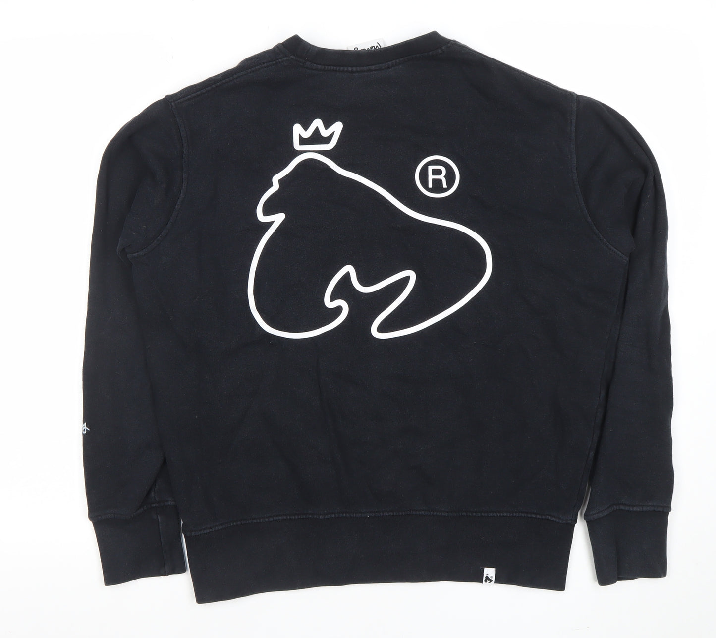 Money Mens Black Small Crew Neck Logo Sweatshirt