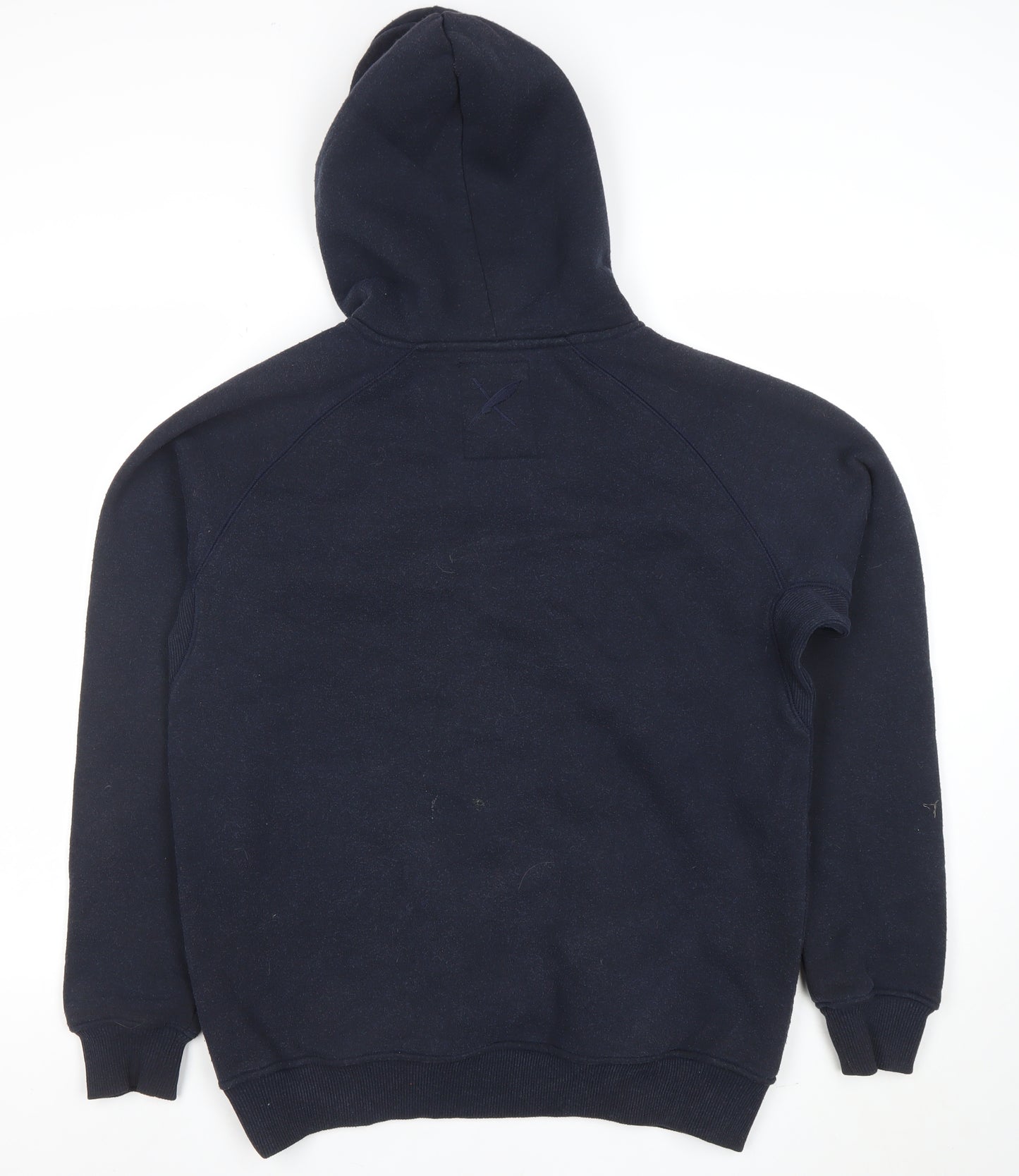 TOBEFRANK Men's Navy Blue Medium Pullover Hoodie With Graphic Logo