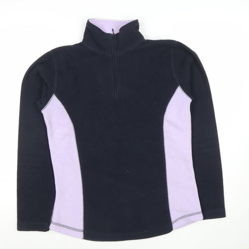 Peter Storm Womens Blue Fleece Half Zip Jacket Size 12
