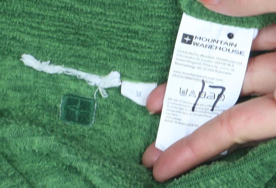 Mountain Warehouse Men's Green XL 1/4 Zip Pullover Fleece Sweatshirt