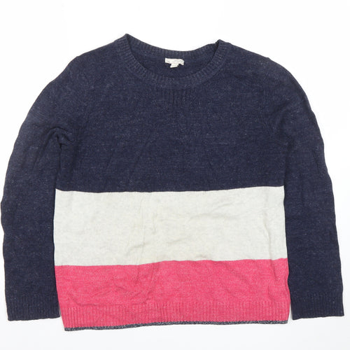 Gap Women’s Multicoloured Cotton Crew Neck Jumper L