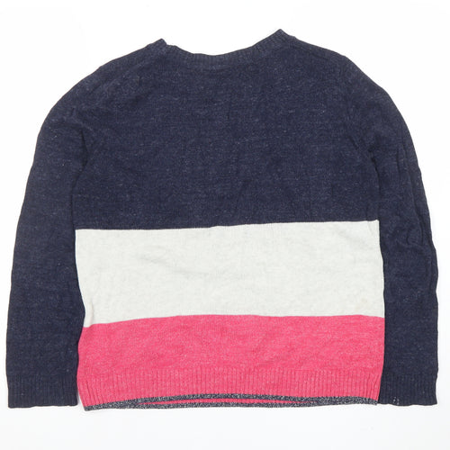 Gap Women’s Multicoloured Cotton Crew Neck Jumper L