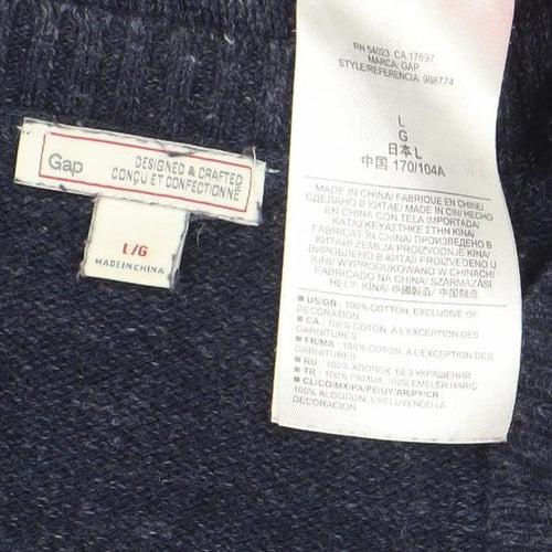 Gap Women’s Multicoloured Cotton Crew Neck Jumper L